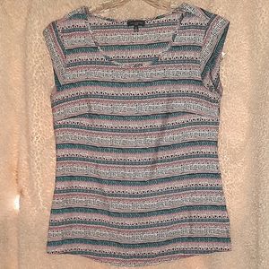 Woman's blouse top awesome native print or boho